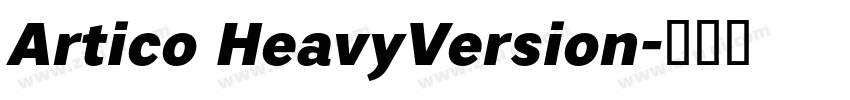 Artico HeavyVersion字体转换